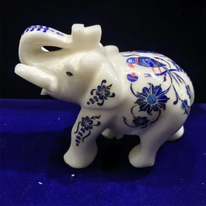 1-38.webp Marble Inlay Elephant Statue: A Fusion of Tradition and Elegance