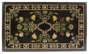 1-41.webp Unique Italian Design Black Marble Inlay Dining Table Best Piece for Home
