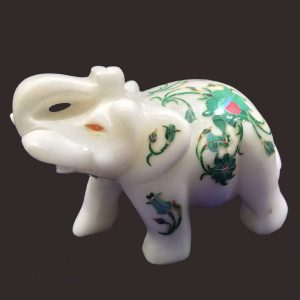 4-1.jpg Marble Inlay Elephant Trunk up