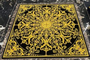 4X4 Feet Antique Tapestry Turkish Design ( Master Piece) With Beautiful Gemstone Embroidery