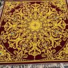 4X4 Feet Antique Tapestry Turkish Design ( Master Piece) With Beautiful Gemstone Embroidery