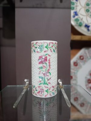 Marble Inlay Vase | Tea Light | Candle Stand