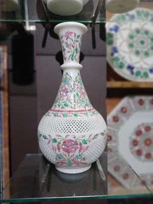 oplus_48 Inlaid Mop White Marble Inlay Luxury Vase For Home Decor