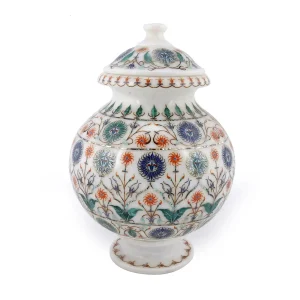 Master Piece Marble Inlay flower Pitcher – a Perfect blend of art, culture, and luxury